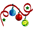 Christmas baubles animation